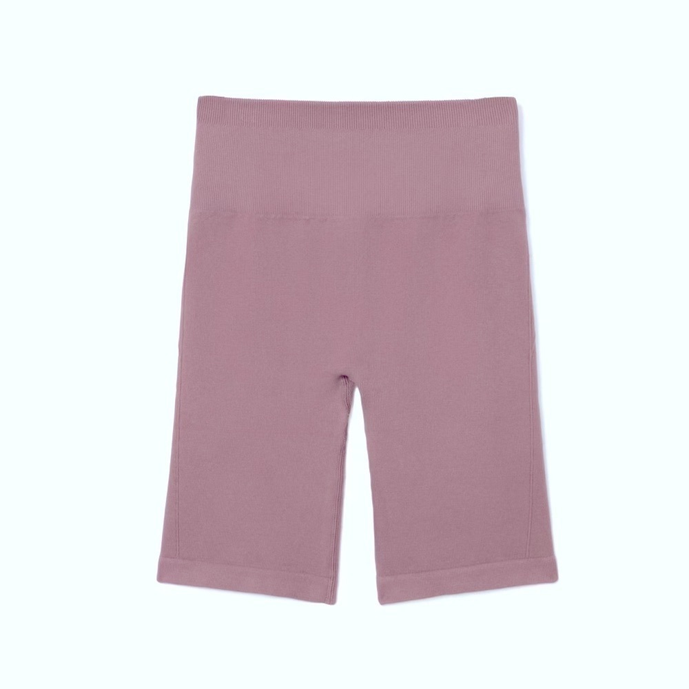 NWT EVERLANE Organic Seamless Bike Short XS/S light purple